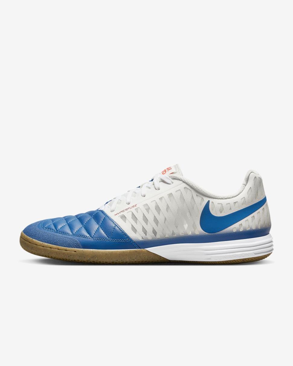 Nike Lunar Gato II IC Sail/White/Gum Light Brown/Blue Jay | Mens Nike Soccer