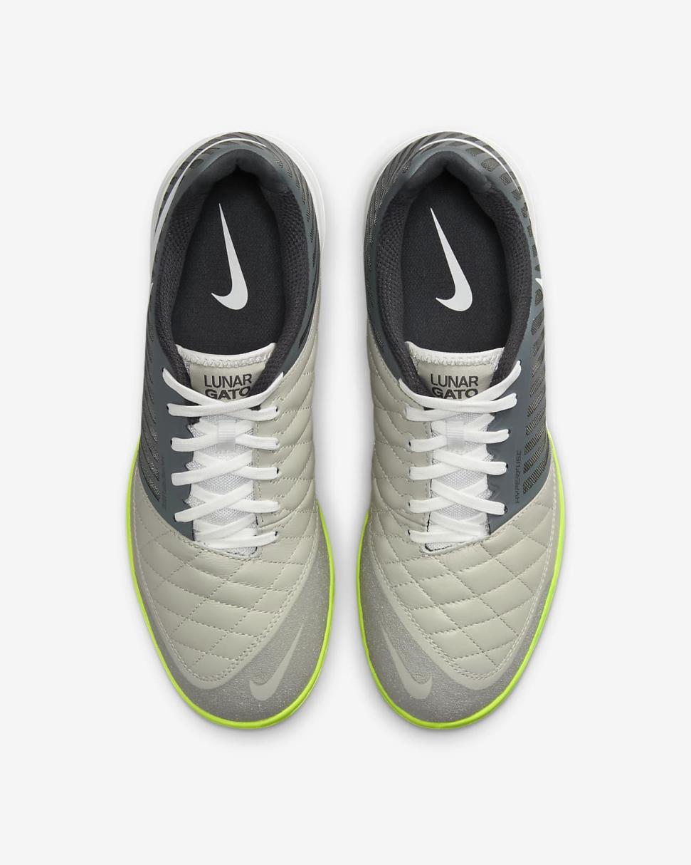 Nike Lunar Gato II IC Smoke Grey/Anthracite/Pale Grey/White | Mens Nike Soccer