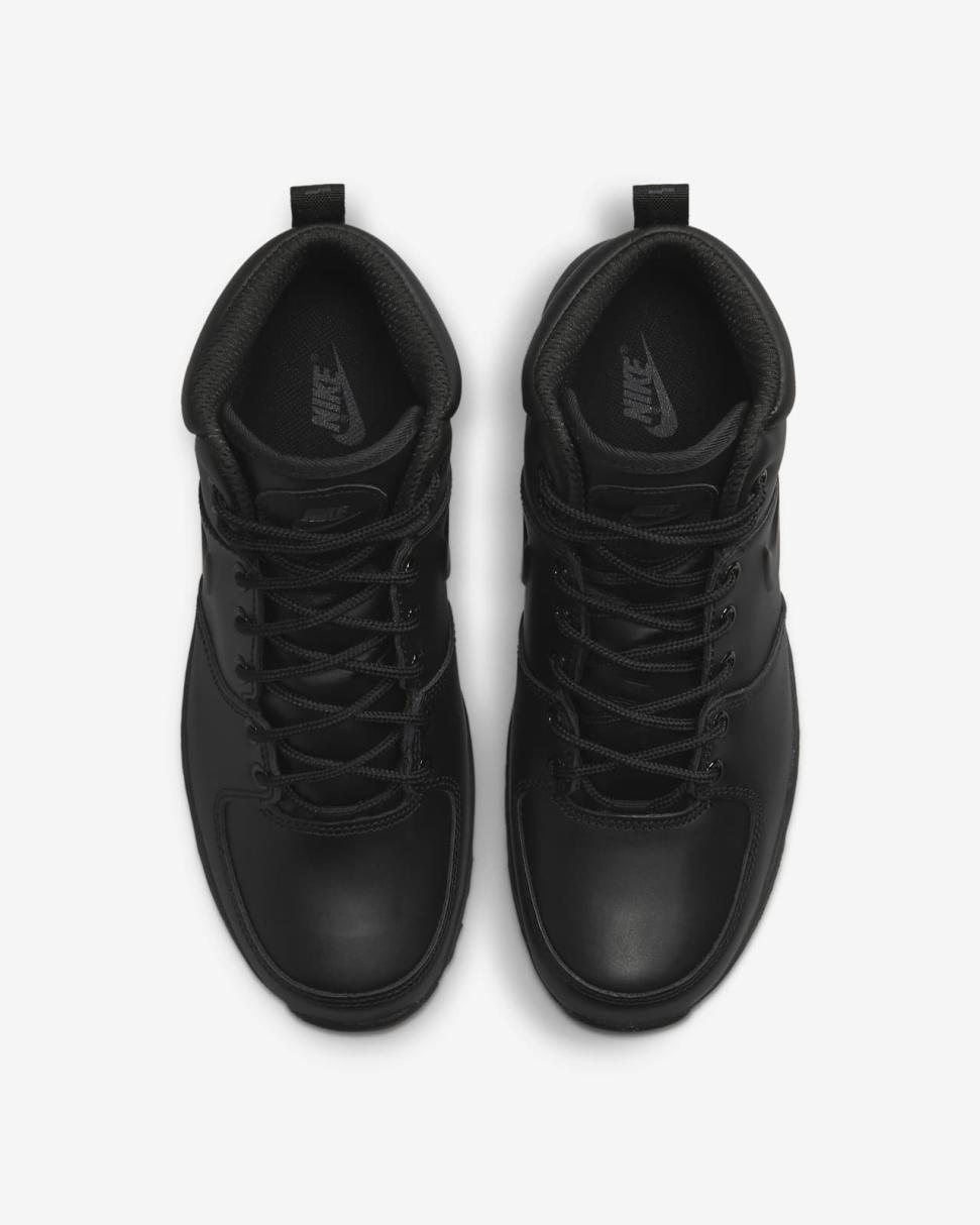 Nike Manoa Leather Black/Black/Black | Mens Nike Lifestyle