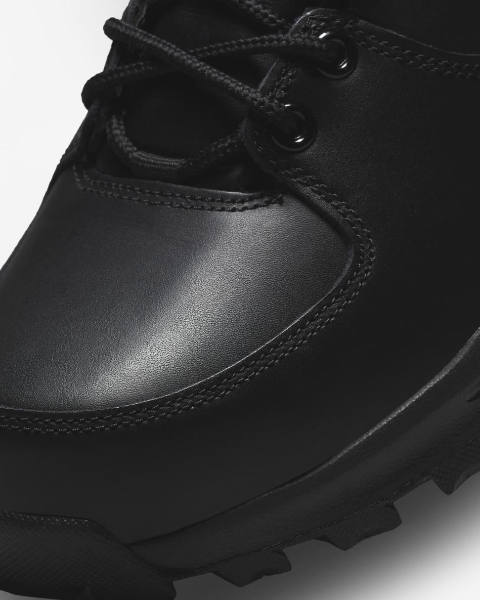 Nike Manoa Leather Black/Black/Black | Mens Nike Lifestyle