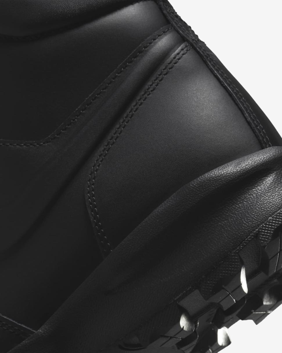 Nike Manoa Leather Black/Black/Black | Mens Nike Lifestyle