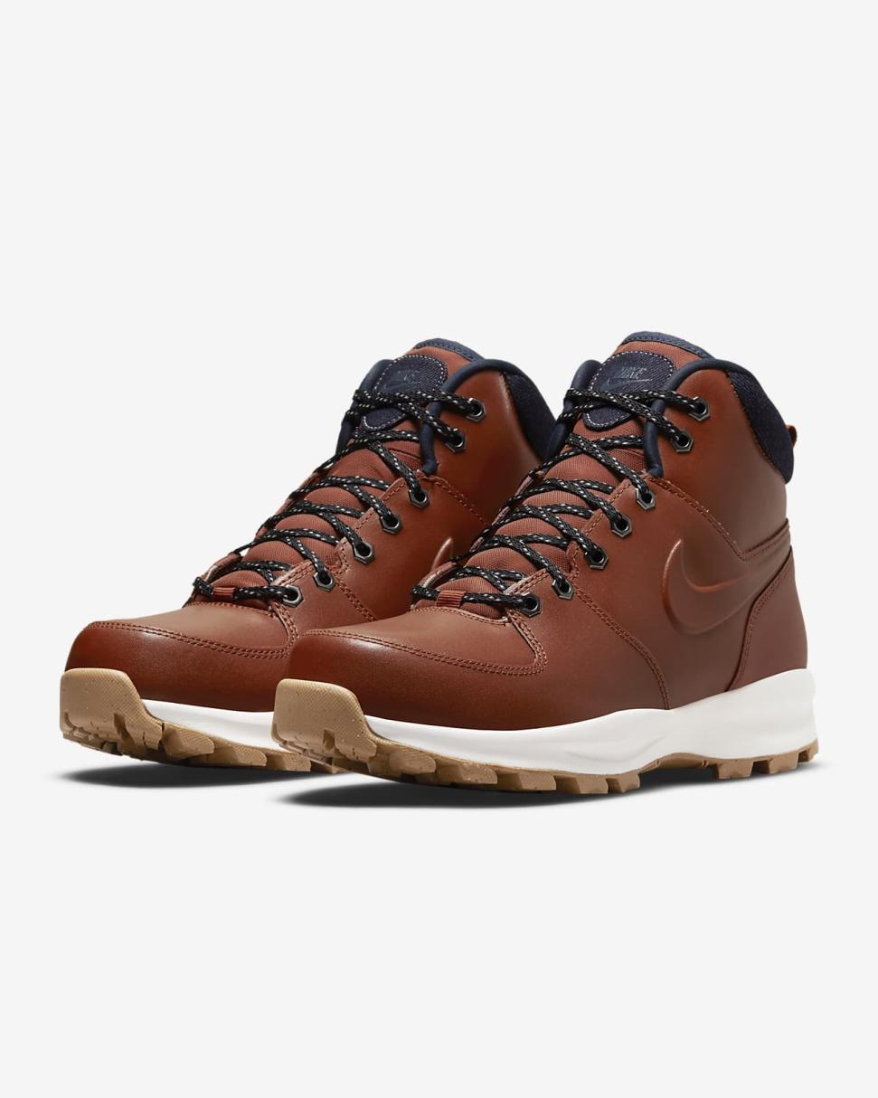 Nike Manoa Leather SE Rugged Orange/Armory Navy/Summit White/Rugged Orange | Mens Nike Lifestyle
