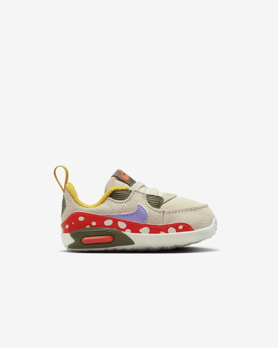 Nike Max 90 SE Pearl White/Bright Crimson/Summit White/Light Thistle | Kids Nike Air Max