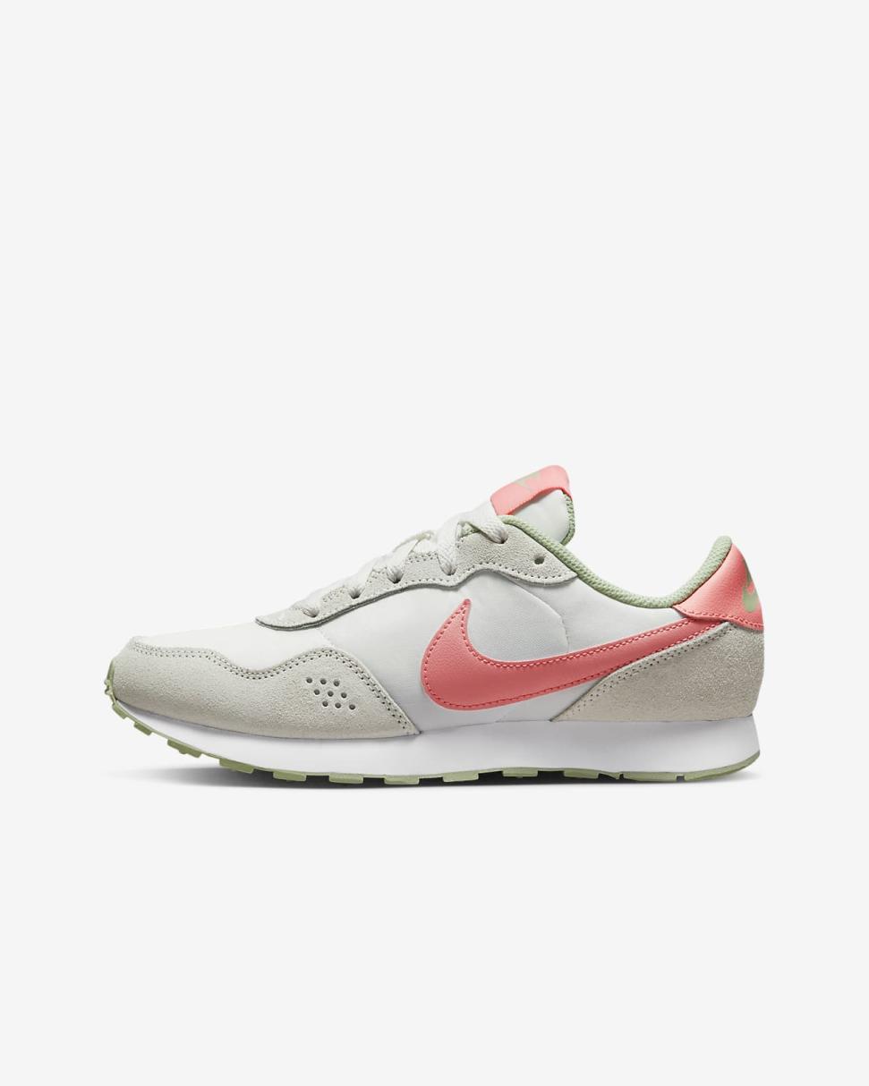 Nike MD Valiant Summit White/Honeydew/Pink Gaze | Kids Nike Lifestyle