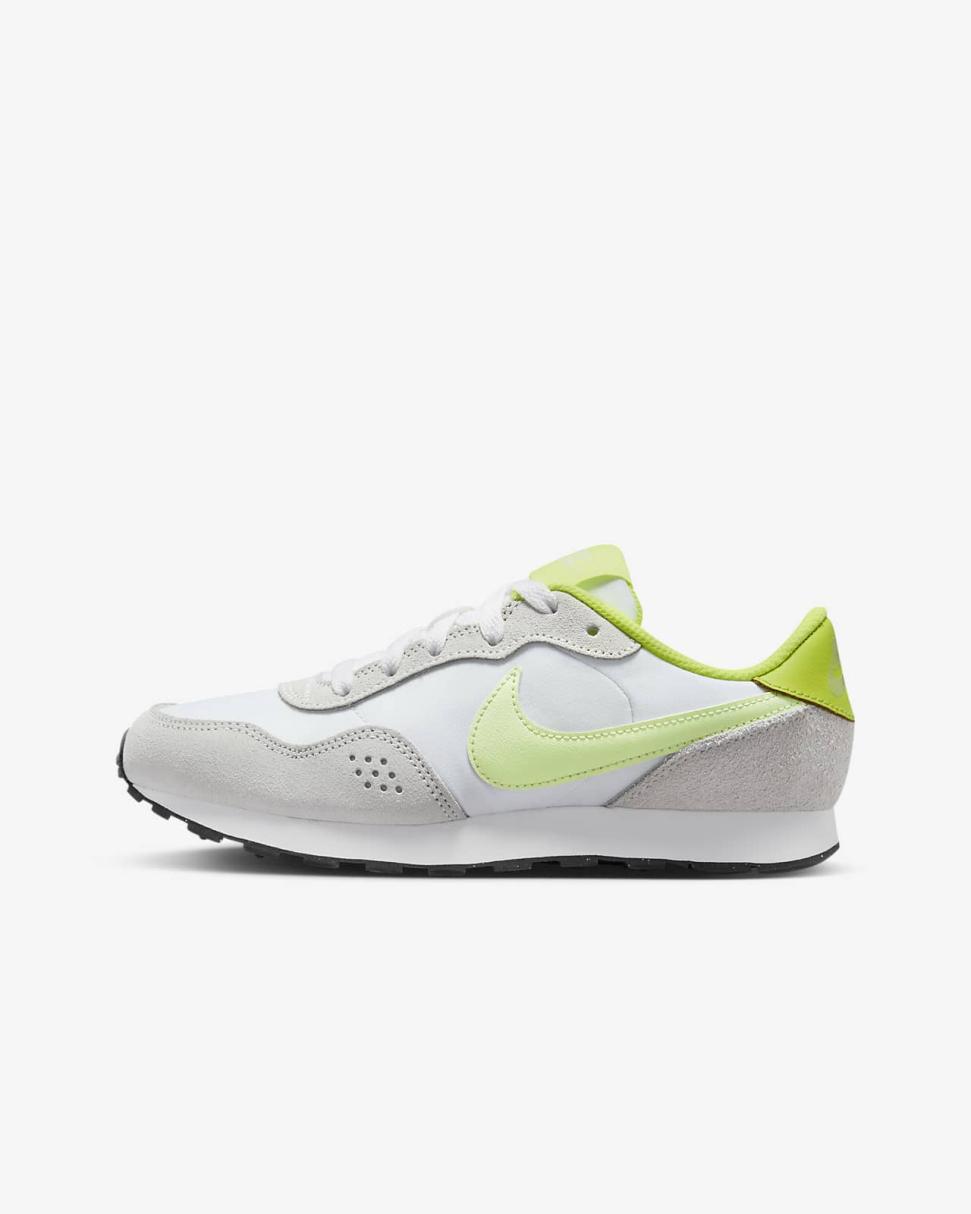 Nike MD Valiant Summit White/Volt/White/Barely Volt | Kids Nike Lifestyle