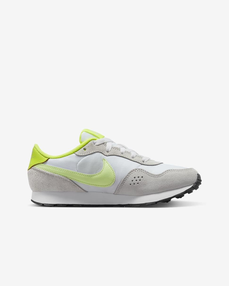 Nike MD Valiant Summit White/Volt/White/Barely Volt | Kids Nike Lifestyle