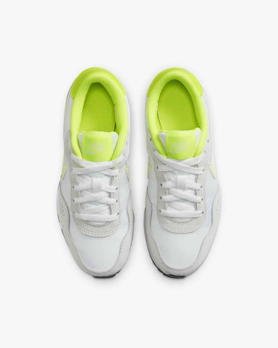 Nike MD Valiant Summit White/Volt/White/Barely Volt | Kids Nike Lifestyle