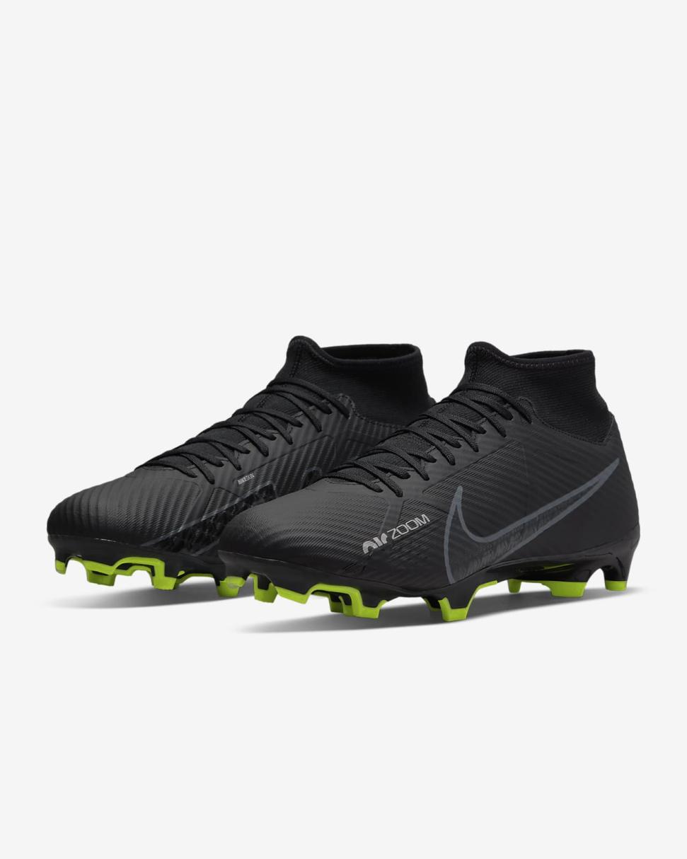 Nike Mercurial Superfly 9 Academy Black/Summit White/Volt/Dark Smoke Grey | Mens Nike Soccer