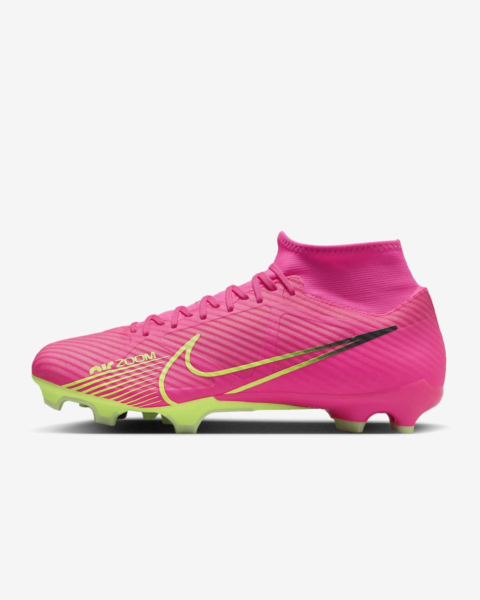 Nike Mercurial Superfly 9 Academy Pink Blast/Gridiron/Volt | Mens Nike Soccer