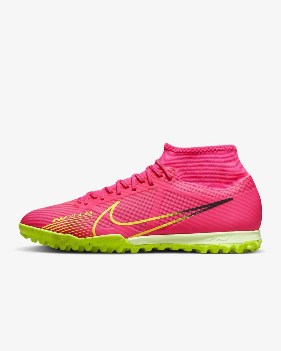 Nike Mercurial Superfly 9 Academy Pink Blast/Gridiron/Volt | Mens Nike Soccer