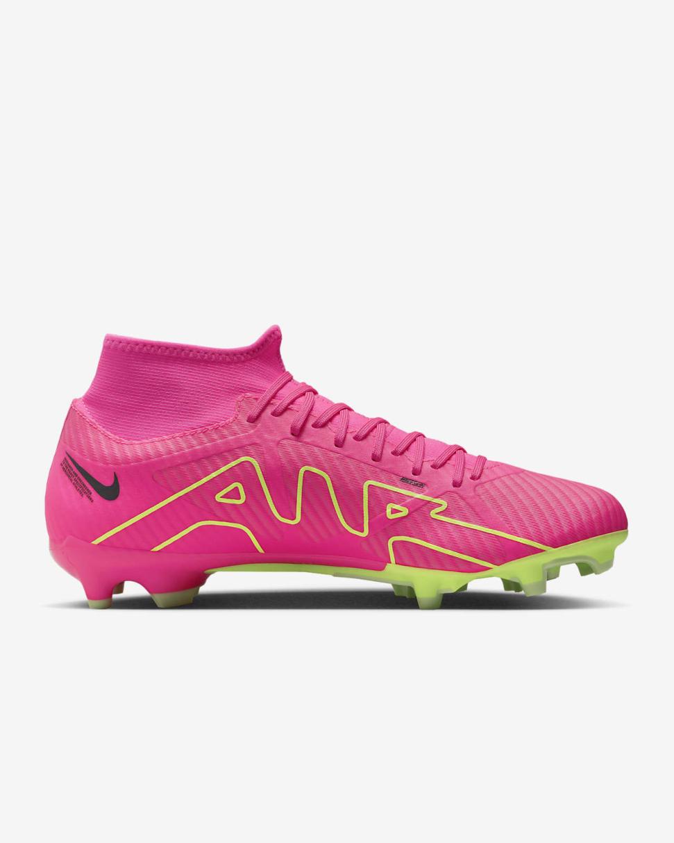Nike Mercurial Superfly 9 Academy Pink Blast/Gridiron/Volt | Mens Nike Soccer