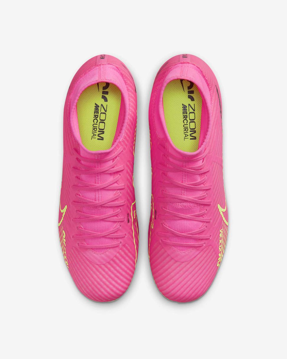 Nike Mercurial Superfly 9 Academy Pink Blast/Gridiron/Volt | Mens Nike Soccer