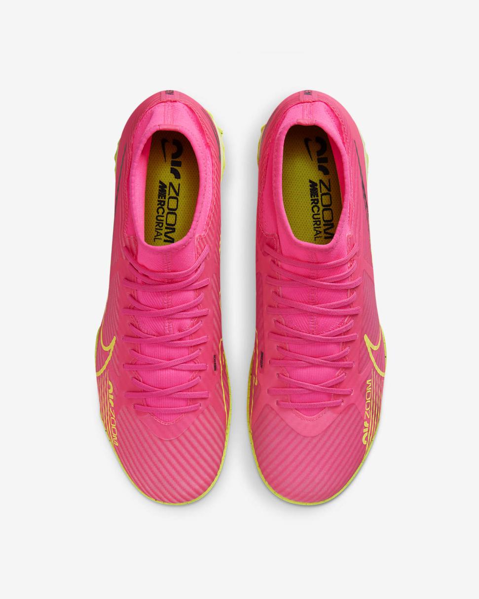 Nike Mercurial Superfly 9 Academy Pink Blast/Gridiron/Volt | Mens Nike Soccer