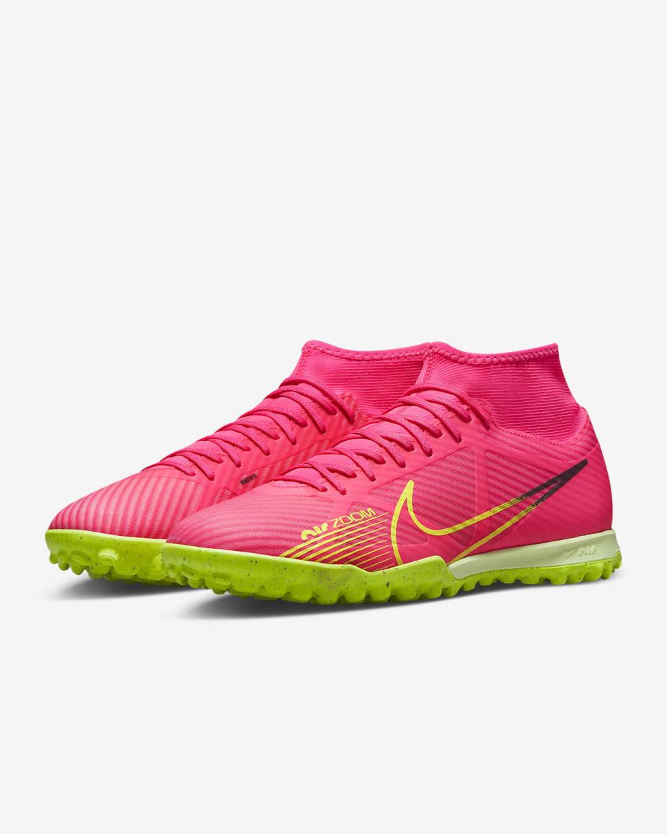 Nike Mercurial Superfly 9 Academy Pink Blast/Gridiron/Volt | Mens Nike Soccer