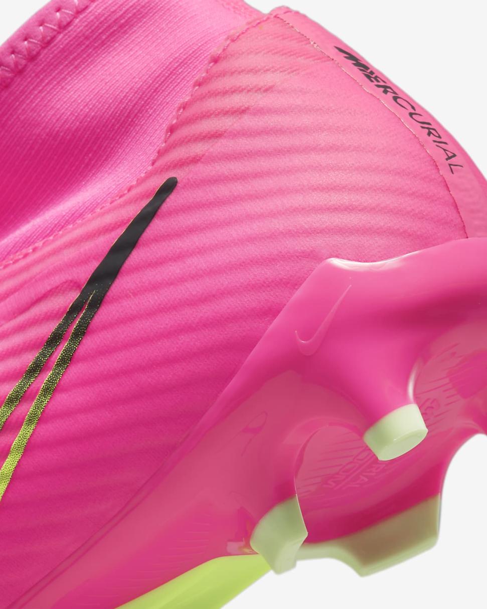 Nike Mercurial Superfly 9 Academy Pink Blast/Gridiron/Volt | Mens Nike Soccer