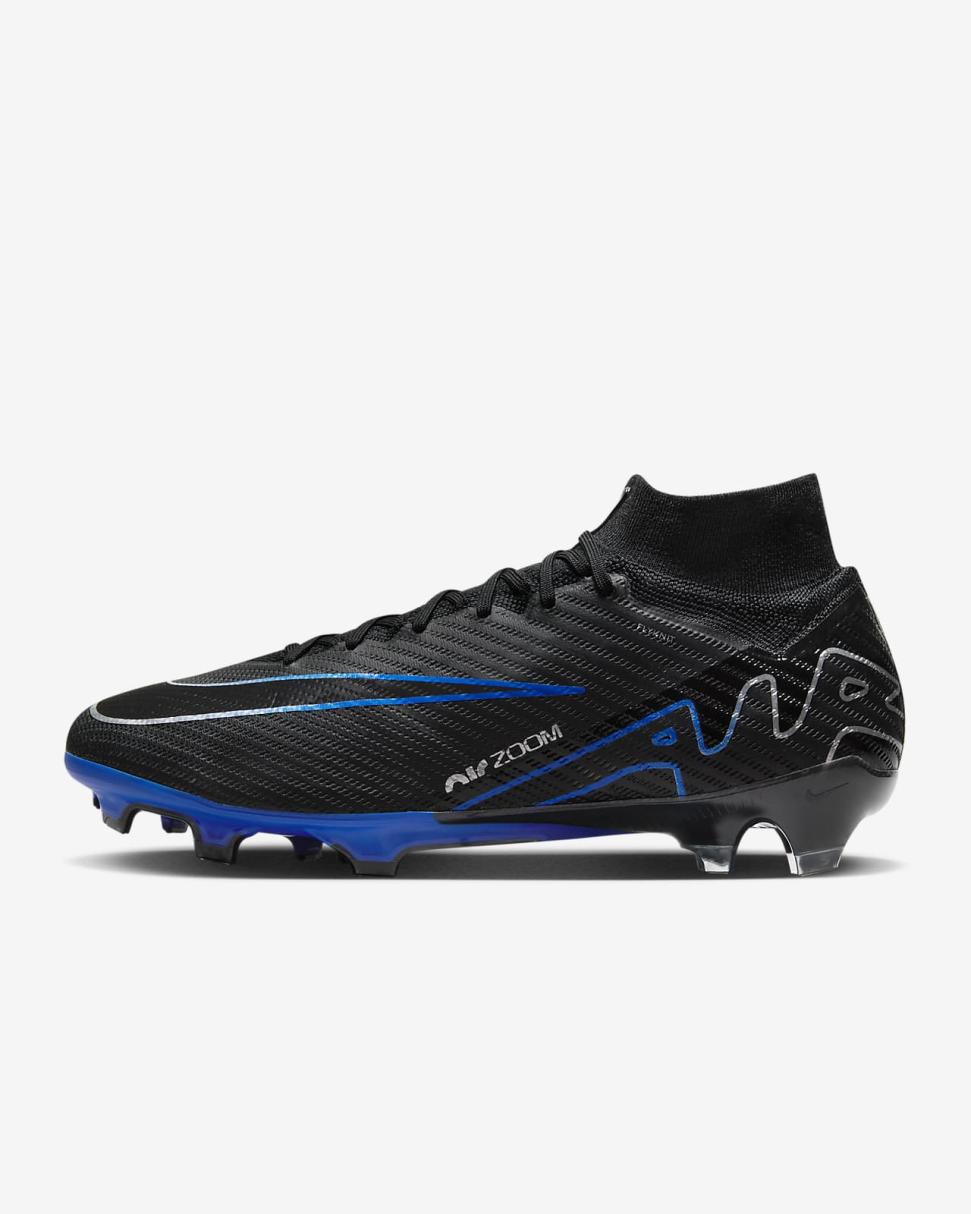 Nike Mercurial Superfly 9 Elite Black/Hyper Royal/Chrome | Mens Nike Soccer