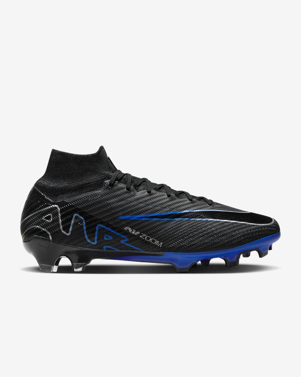 Nike Mercurial Superfly 9 Elite Black/Hyper Royal/Chrome | Mens Nike Soccer