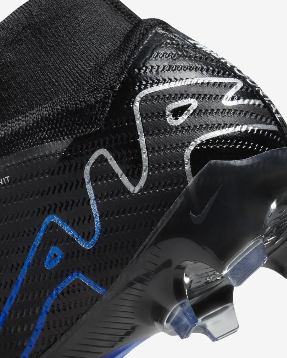 Nike Mercurial Superfly 9 Elite Black/Hyper Royal/Chrome | Mens Nike Soccer