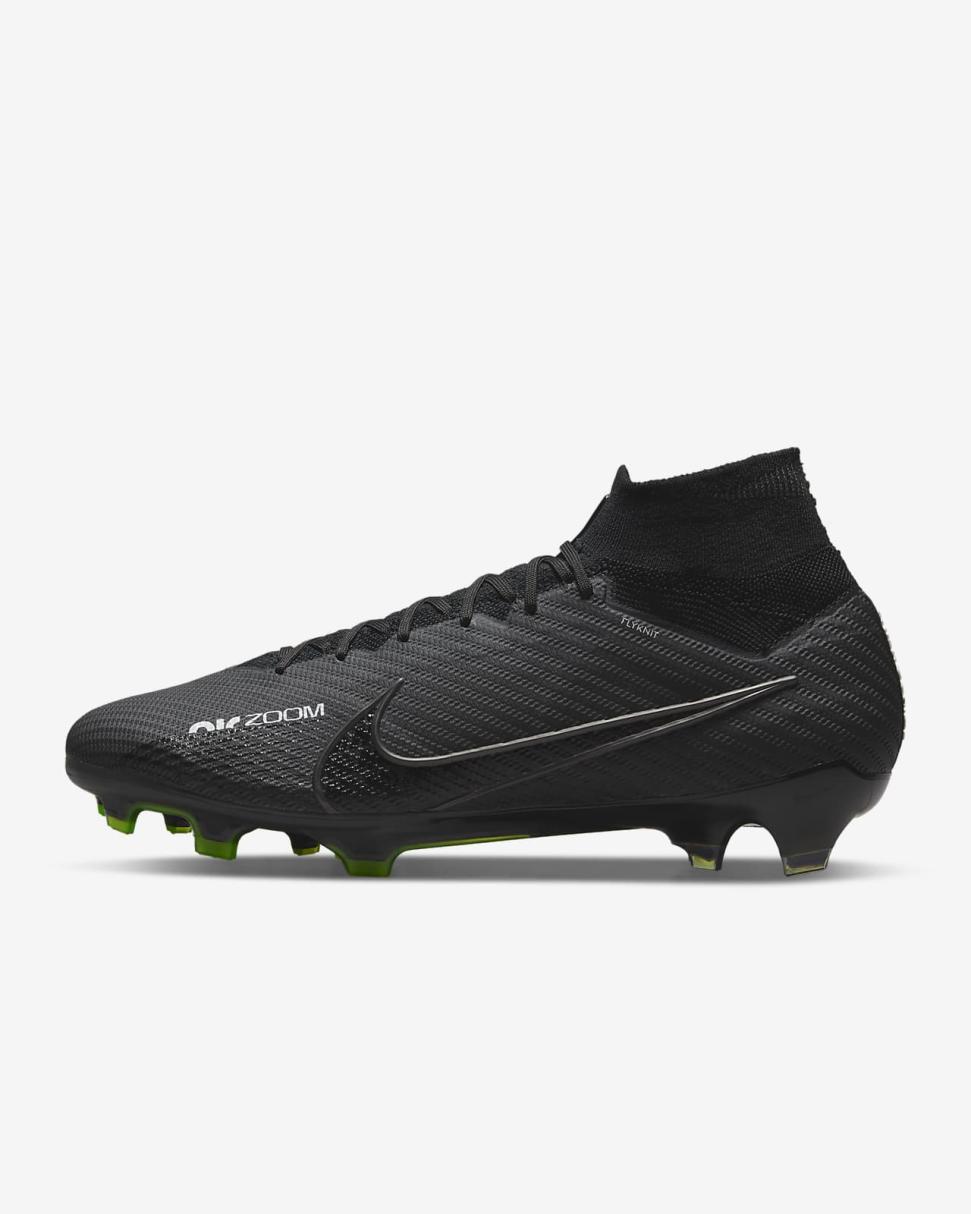 Nike Mercurial Superfly 9 Elite Black/Summit White/Volt/Dark Smoke Grey | Mens Nike Soccer