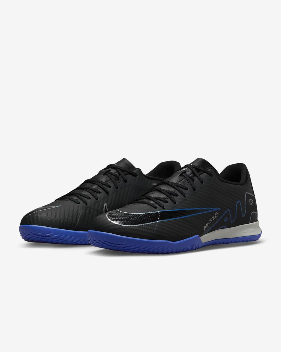 Nike Mercurial Vapor 15 Academy Black/Hyper Royal/Chrome | Mens Nike Soccer