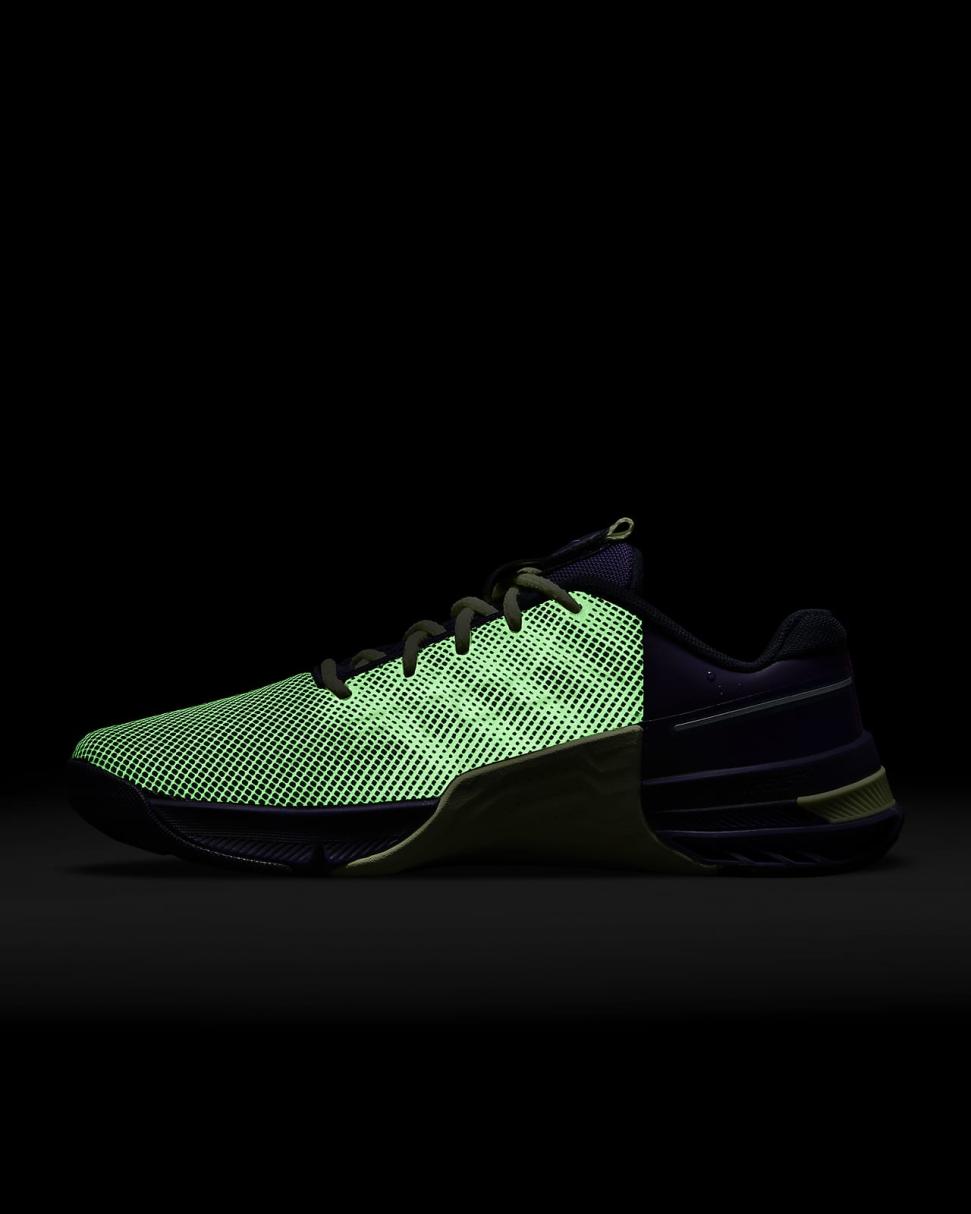 Nike Metcon 8 AMP Deep Purple/Barely Volt/Blackened Blue/Baltic Blue | Womens Nike Training & Gym