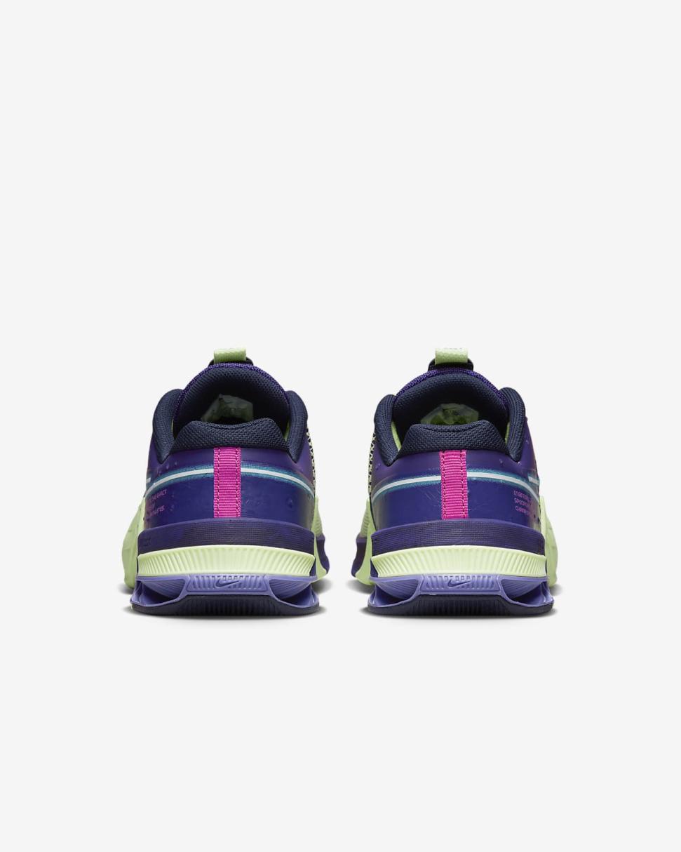 Nike Metcon 8 AMP Deep Purple/Barely Volt/Blackened Blue/Baltic Blue | Womens Nike Training & Gym