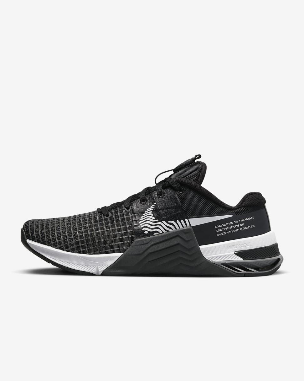 Nike Metcon 8 Black/Dark Smoke Grey/Smoke Grey/White | Womens Nike Training & Gym