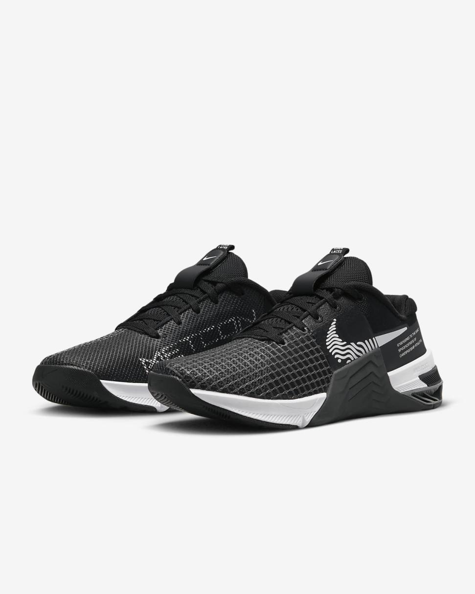 Nike Metcon 8 Black/Dark Smoke Grey/Smoke Grey/White | Womens Nike Training & Gym