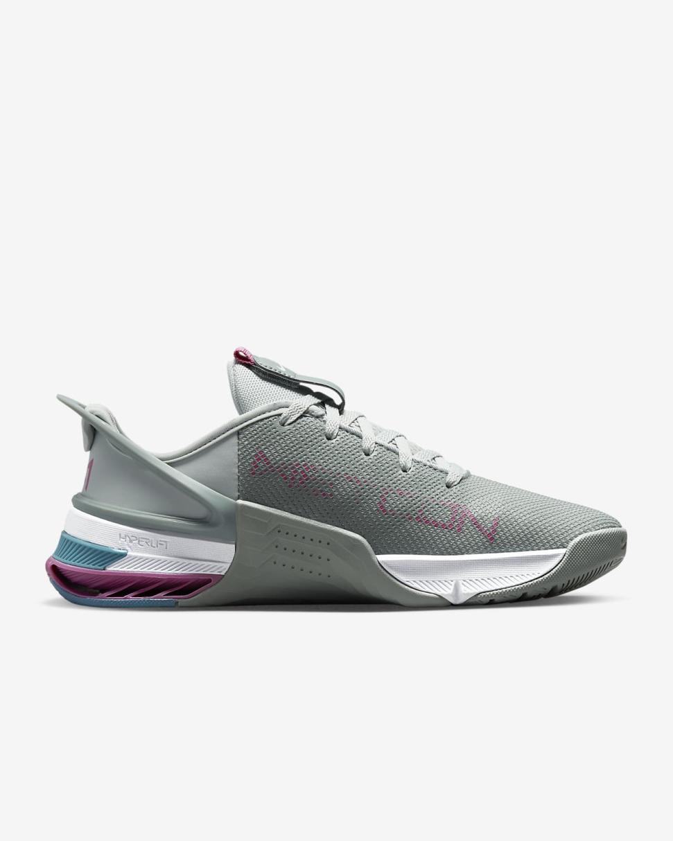 Nike Metcon 8 FlyEase Light Silver/Mica Green/Cosmic Fuchsia/Black | Womens Nike Training & Gym