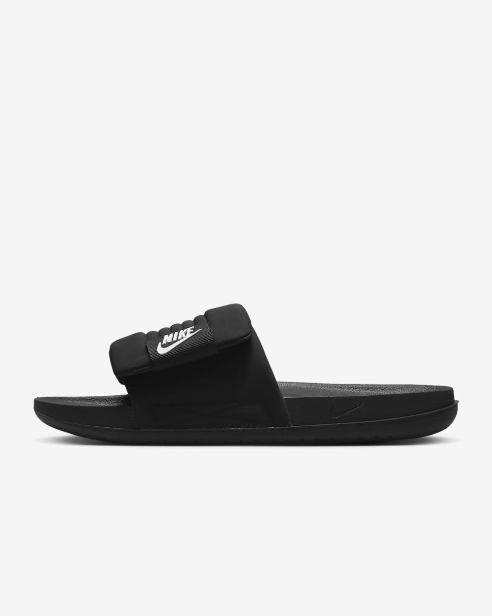 Nike Offcourt Adjust Black/Black/White | Mens Nike Lifestyle