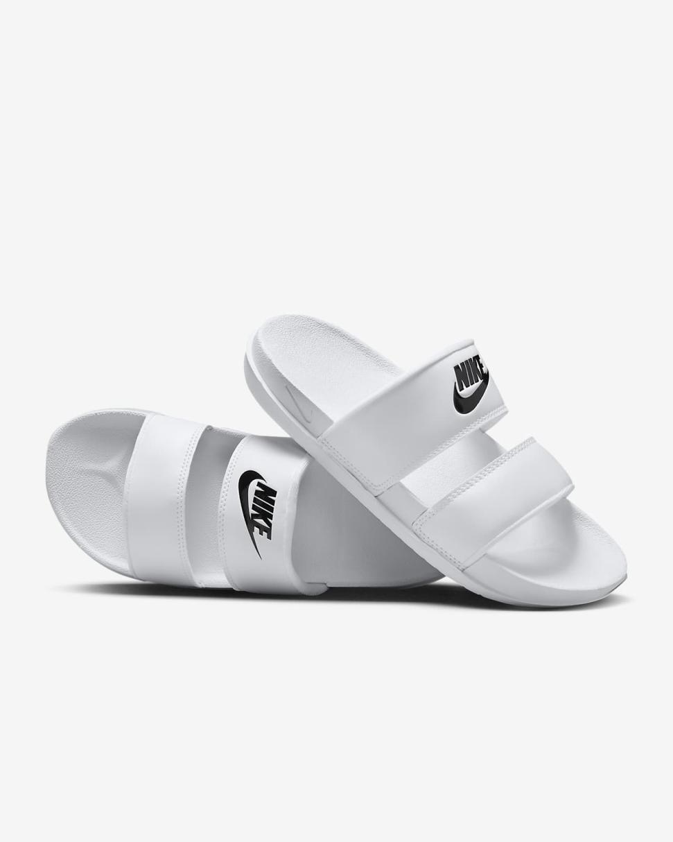 Nike Offcourt Duo White/White/Black | Womens Nike Lifestyle