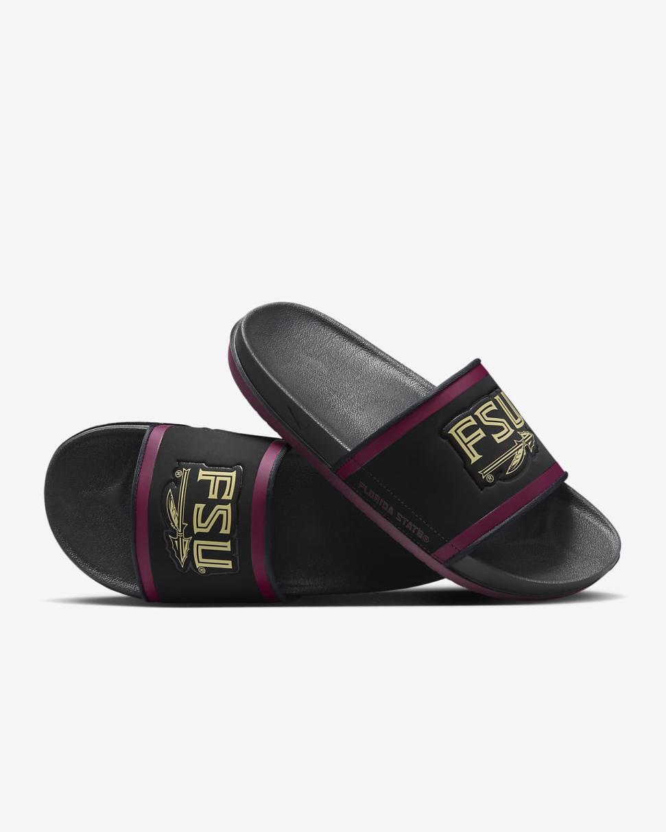 Nike Offcourt (Florida State) Black/Team Maroon/Team Gold | Mens Nike Slides