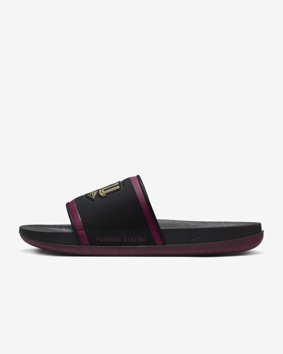 Nike Offcourt (Florida State) Black/Team Maroon/Team Gold | Mens Nike Slides