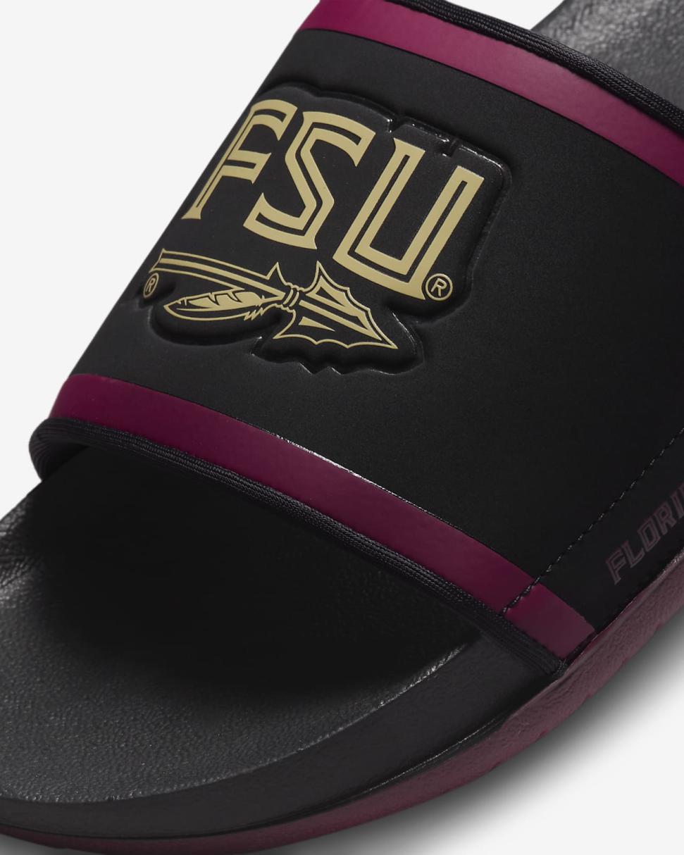 Nike Offcourt (Florida State) Black/Team Maroon/Team Gold | Mens Nike Slides