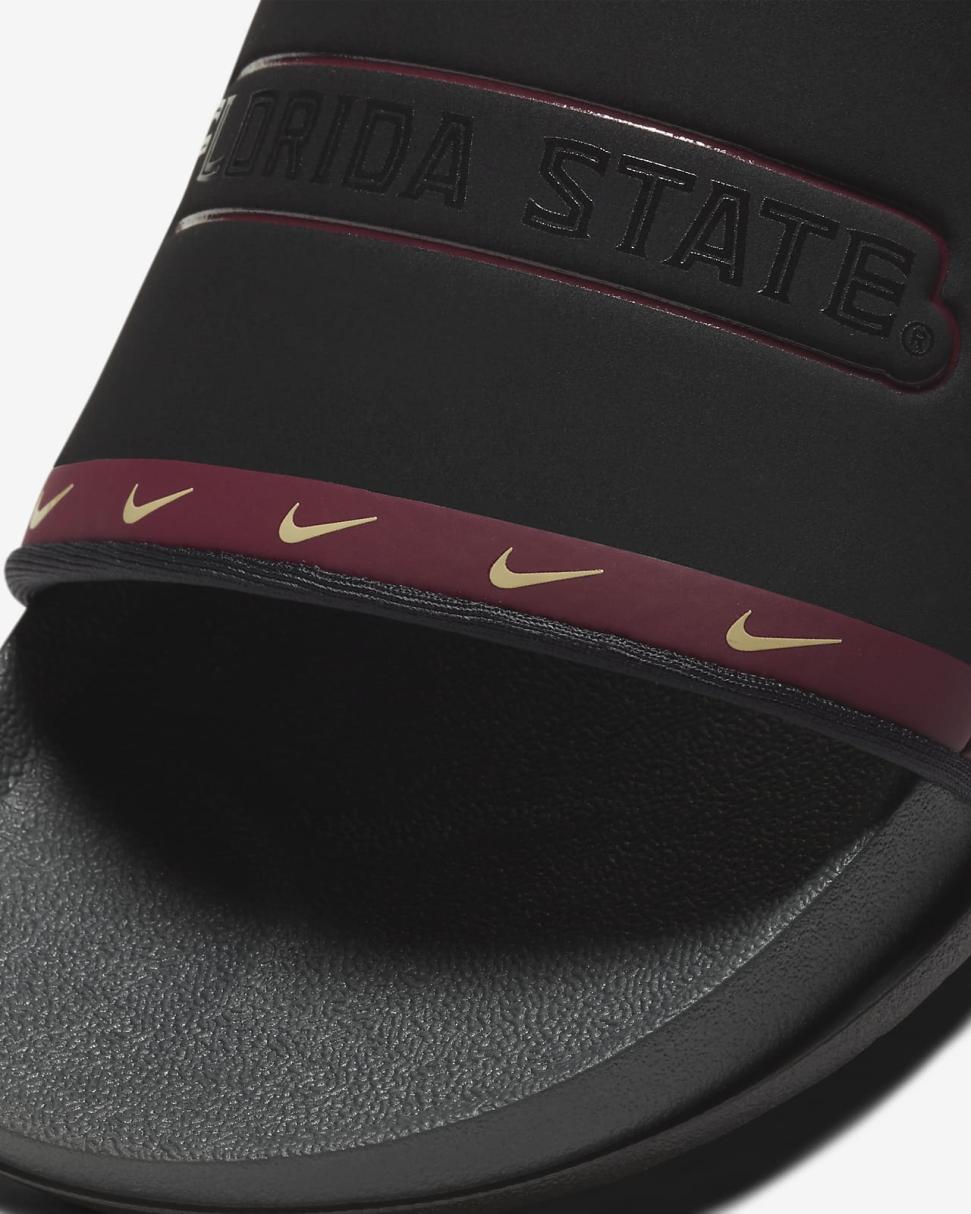 Nike Offcourt (Florida State) Black/Team Maroon/Team Gold/Anthracite | Mens/Womens Nike Lifestyle