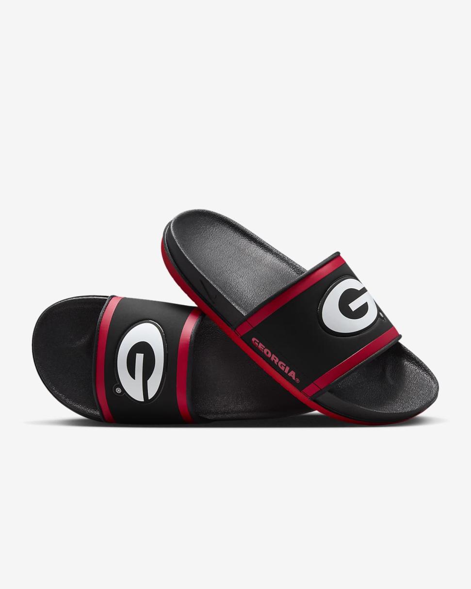 Nike Offcourt (Georgia) Black/University Red/White | Mens Nike Slides
