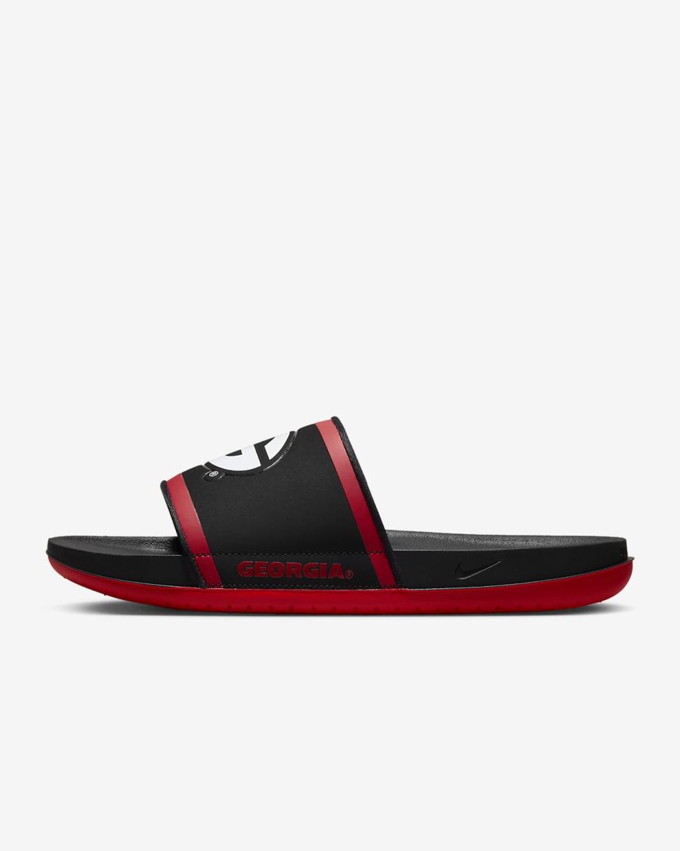 Nike Offcourt (Georgia) Black/University Red/White | Mens Nike Slides