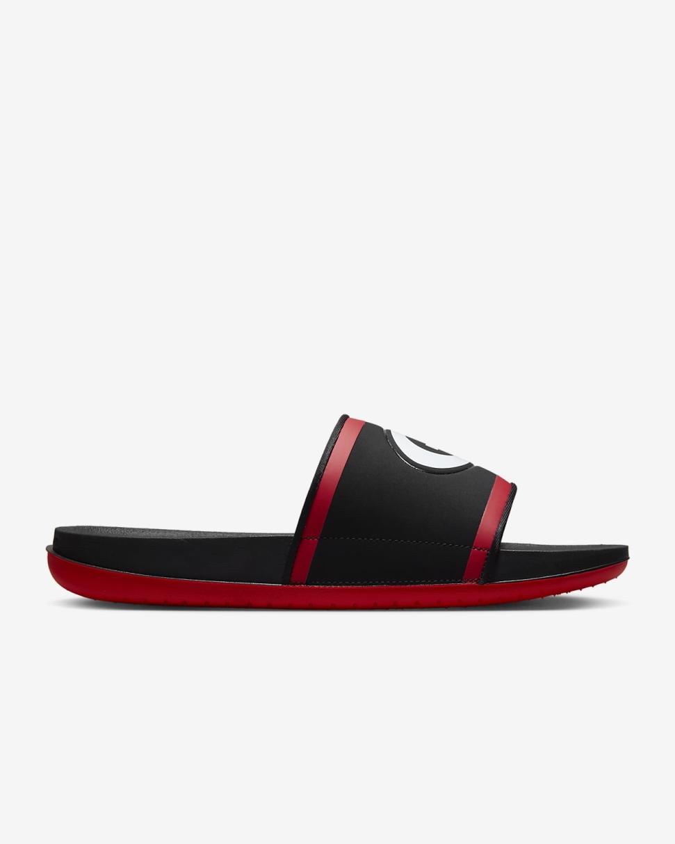 Nike Offcourt (Georgia) Black/University Red/White | Mens Nike Slides