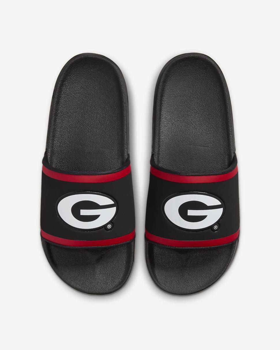 Nike Offcourt (Georgia) Black/University Red/White | Mens Nike Slides