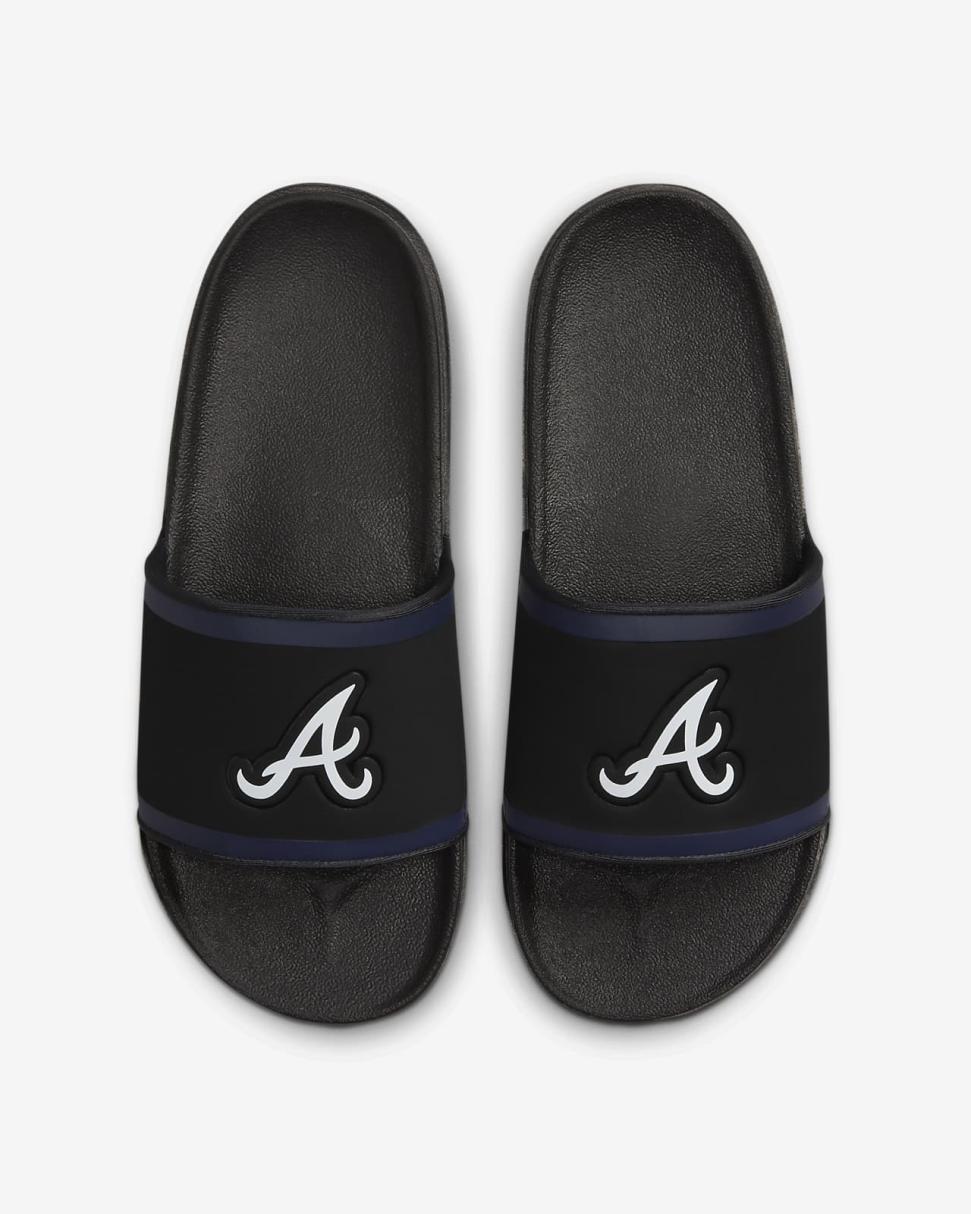 Nike Offcourt (MLB Atlanta Braves) Black/College Navy/White | Mens Nike Slides