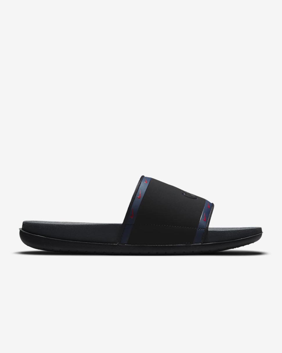 Nike Offcourt (MLB Atlanta Braves) Black/Midnight Navy/Sport Red/Anthracite | Mens Nike Slides