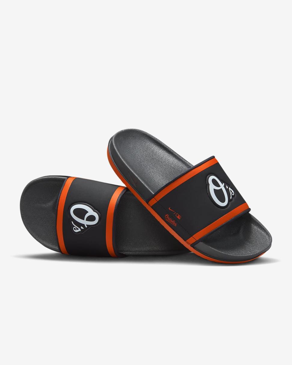 Nike Offcourt (MLB Baltimore Orioles) Black/University Orange/White | Mens Nike Slides