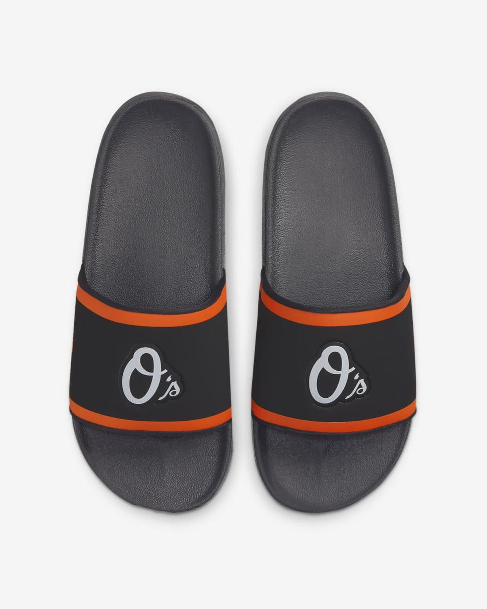 Nike Offcourt (MLB Baltimore Orioles) Black/University Orange/White | Mens Nike Slides