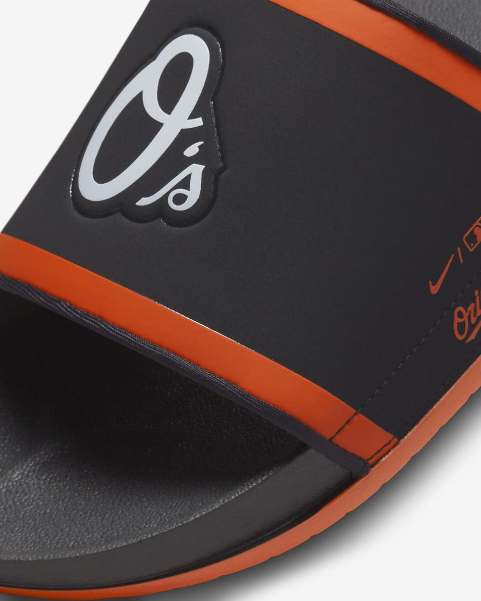 Nike Offcourt (MLB Baltimore Orioles) Black/University Orange/White | Mens Nike Slides