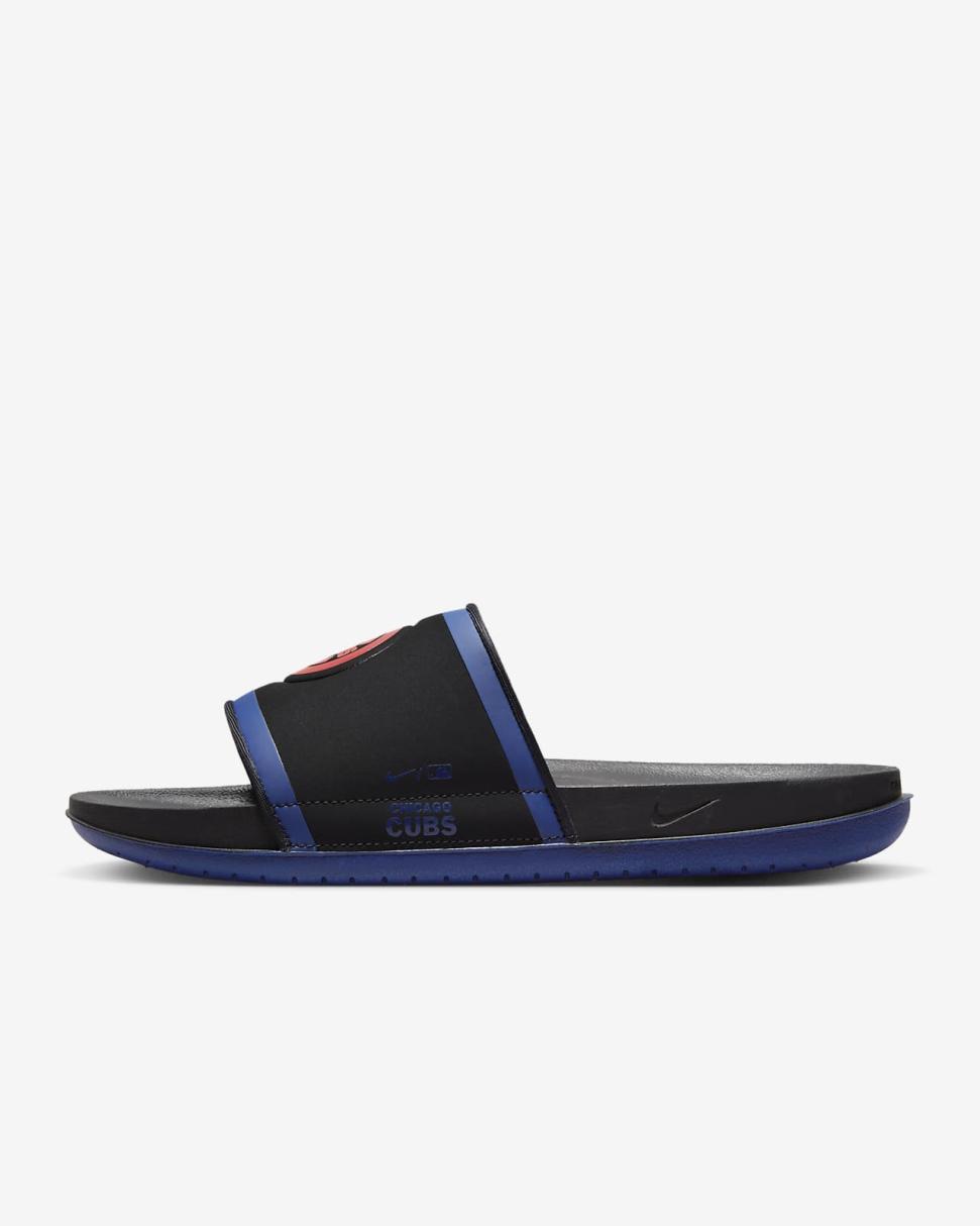 Nike Offcourt (MLB Chicago Cubs) Black/Deep Royal Blue/Sport Red | Mens Nike Slides