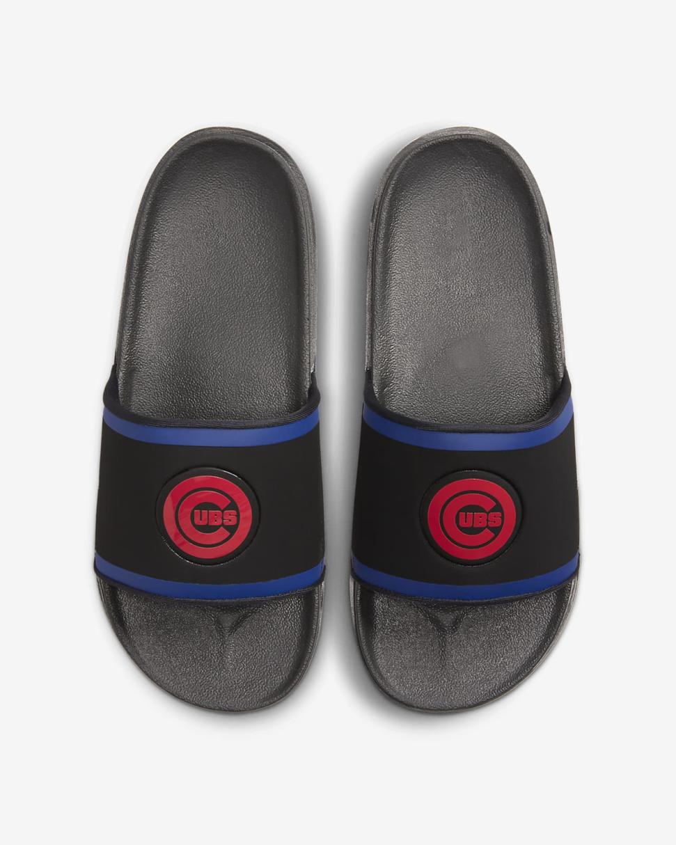 Nike Offcourt (MLB Chicago Cubs) Black/Deep Royal Blue/Sport Red | Mens Nike Slides