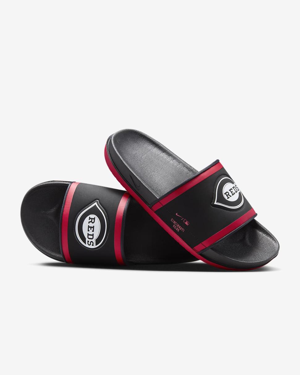Nike Offcourt (MLB Cincinnati Reds) Black/Sport Red/White | Mens Nike Slides