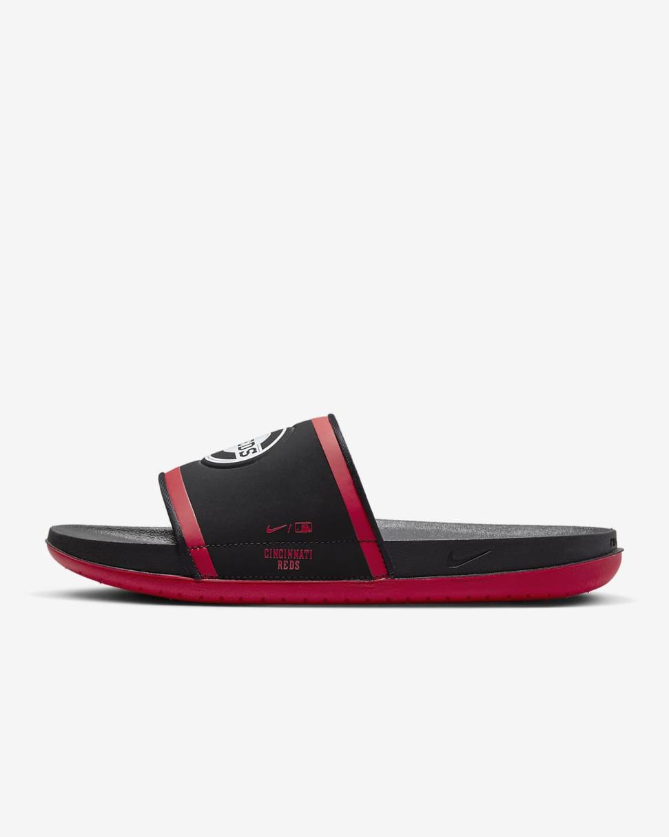 Nike Offcourt (MLB Cincinnati Reds) Black/Sport Red/White | Mens Nike Slides