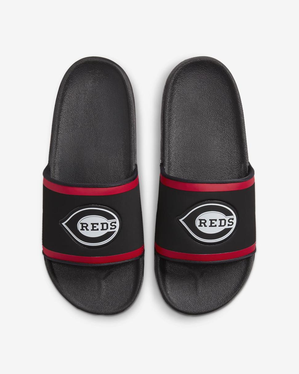 Nike Offcourt (MLB Cincinnati Reds) Black/Sport Red/White | Mens Nike Slides