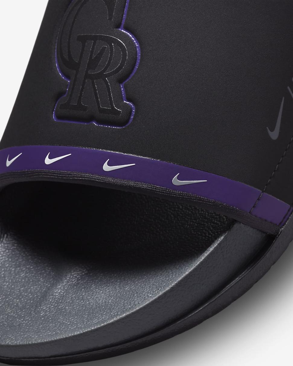 Nike Offcourt (MLB Colorado Rockies) Black/Court Purple/Wolf Grey/Anthracite | Mens Nike Slides